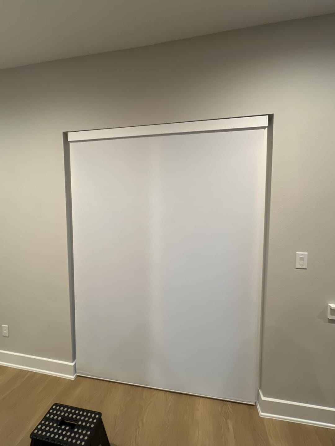 Customer photo review of Bringnox Motorized Light Filtering Roller Shades 70% Blackout Essential