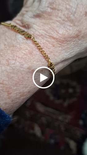 Customer photo review of Custom Name Bracelet