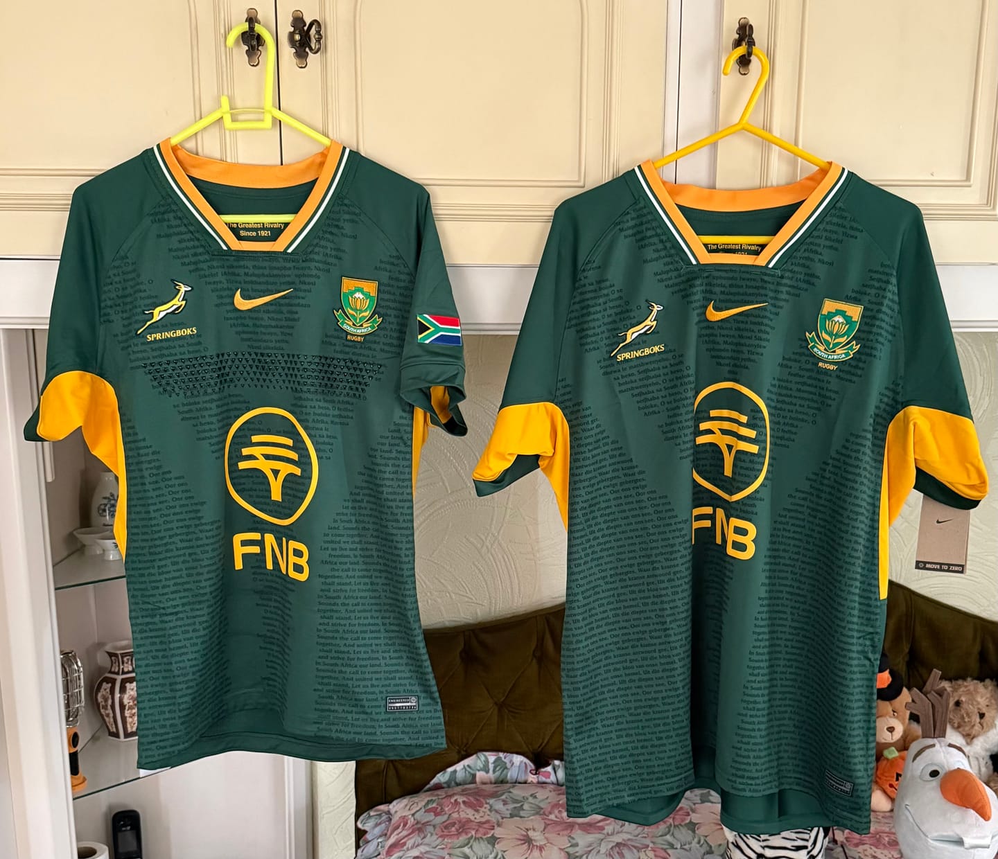 Customer photo review of Springboks Nike Men's 2026 RGR Stadium Jersey