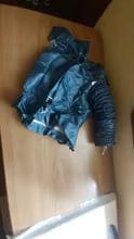 Customer photo review of DryPup — Hands-Free Dog Drying Bag
