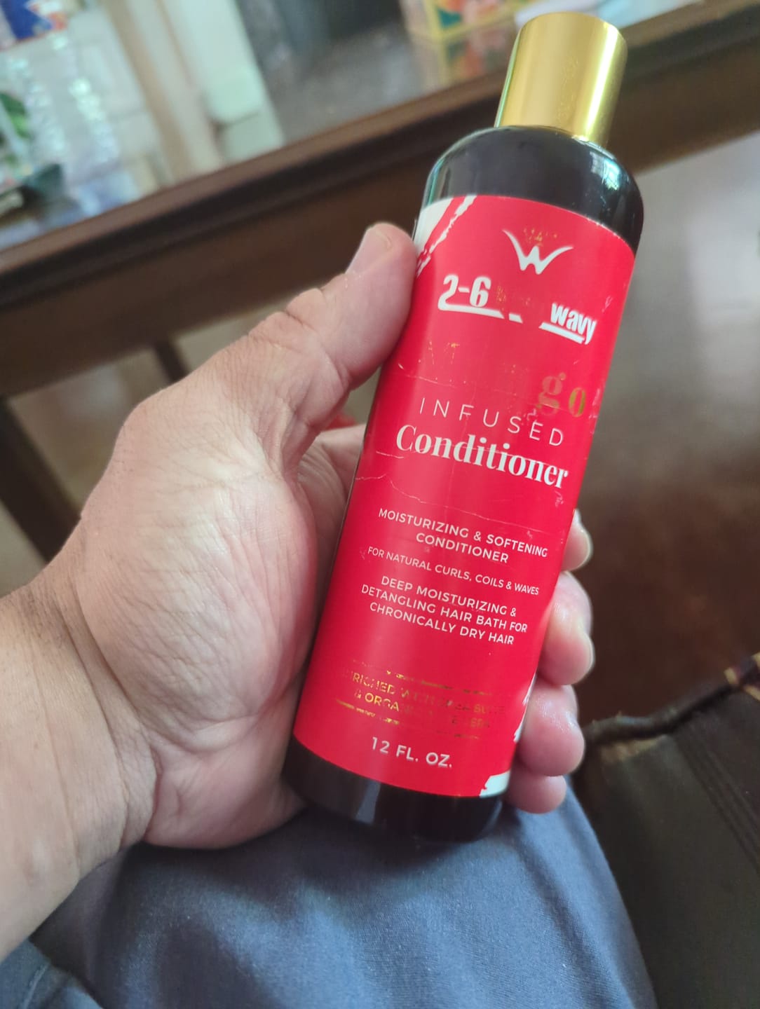 Customer photo review of Mango Moisturizing Conditioner for Soft, Manageable Hair (Conditioner Bottle)