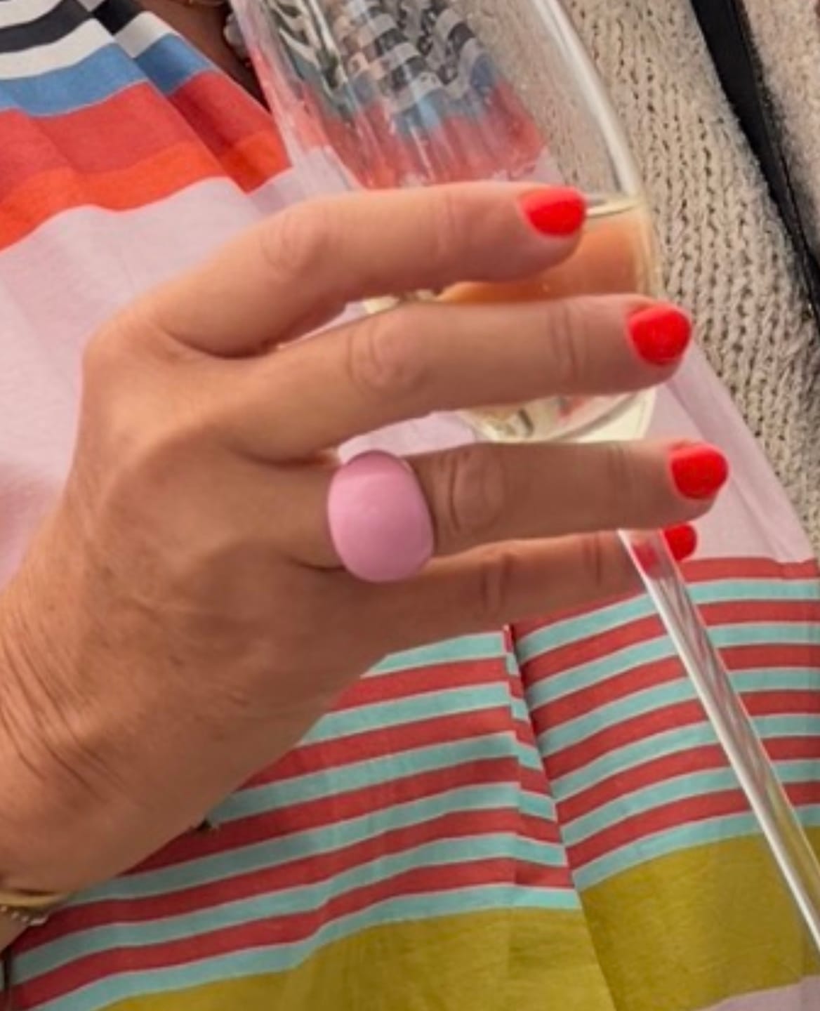 Customer photo review of Lava Drop SS Enamel Ring
