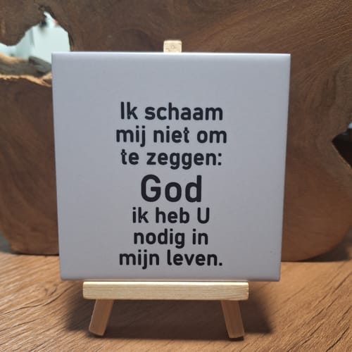 Customer photo review of Sublimatie Keramische Tegel 10.8 x 10.8cm Wit Mat voor sublimatie - Keramiek