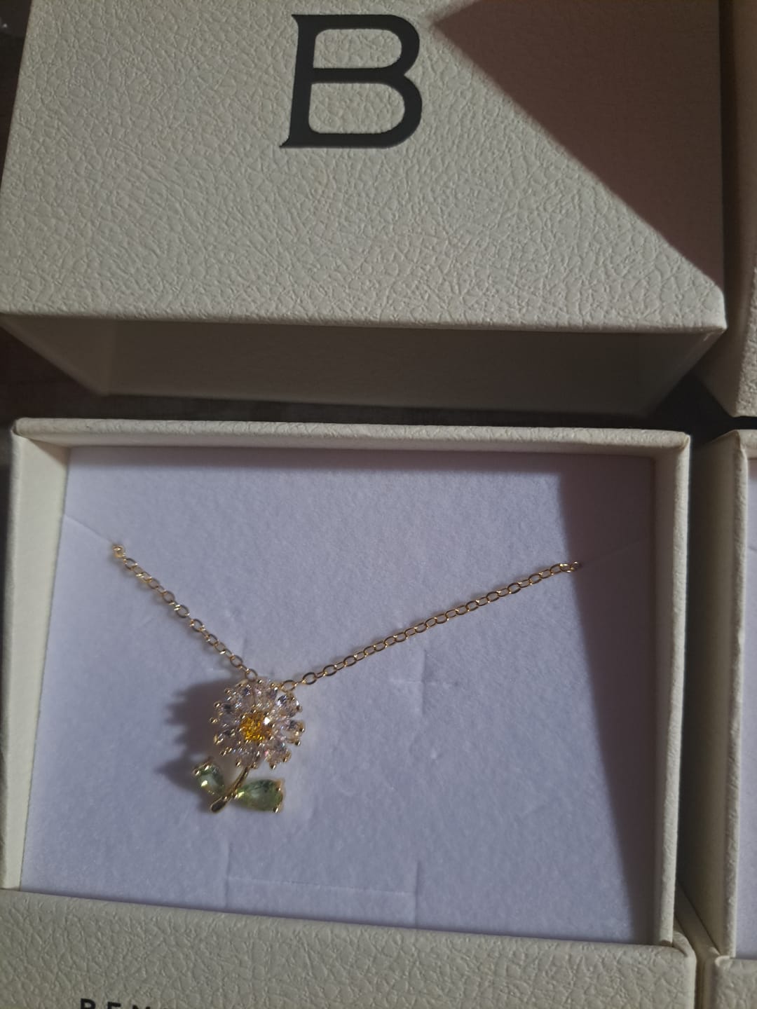 Customer photo review of Kira Floral Necklace