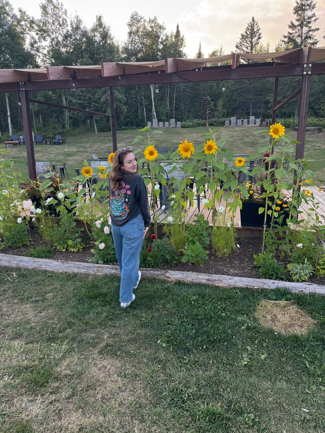 Customer photo review of Smell The Flowers Long Sleeve
