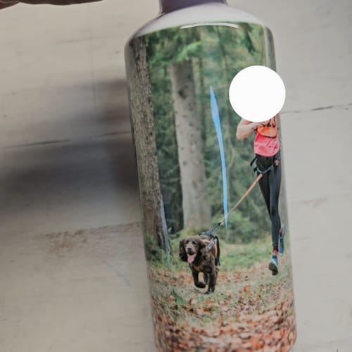 Customer photo review of Sublimatie Waterfles 600ml – Personaliseerbare Aluminium Bidon