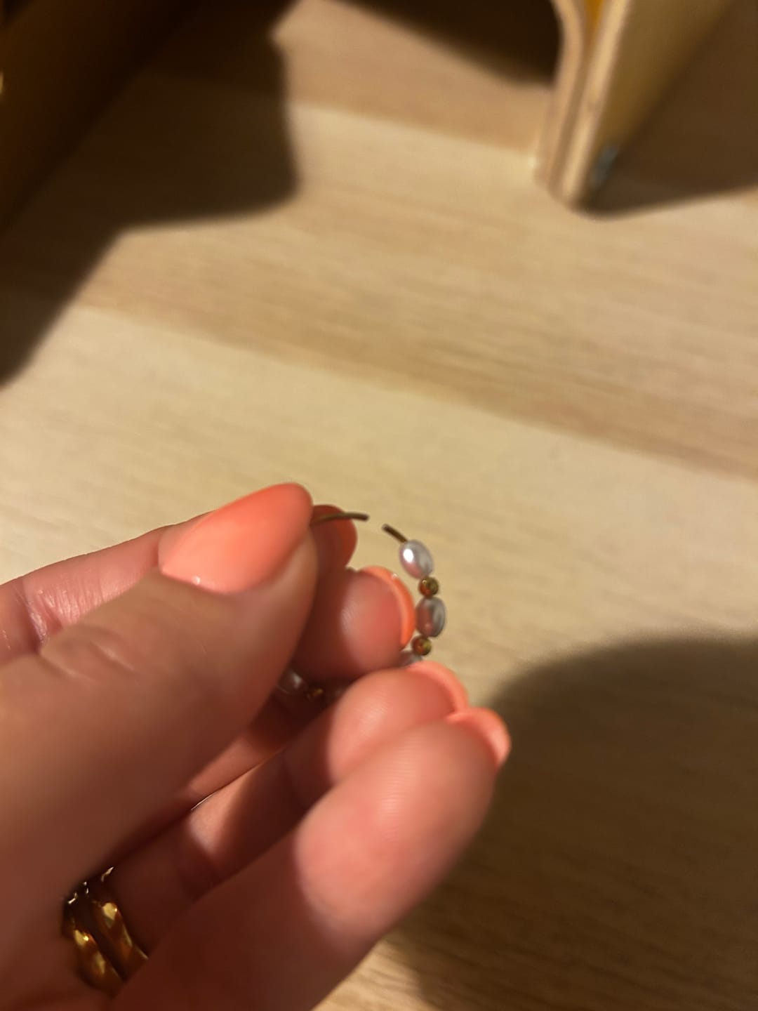 Customer photo review of Kai Mini Pearl Ring