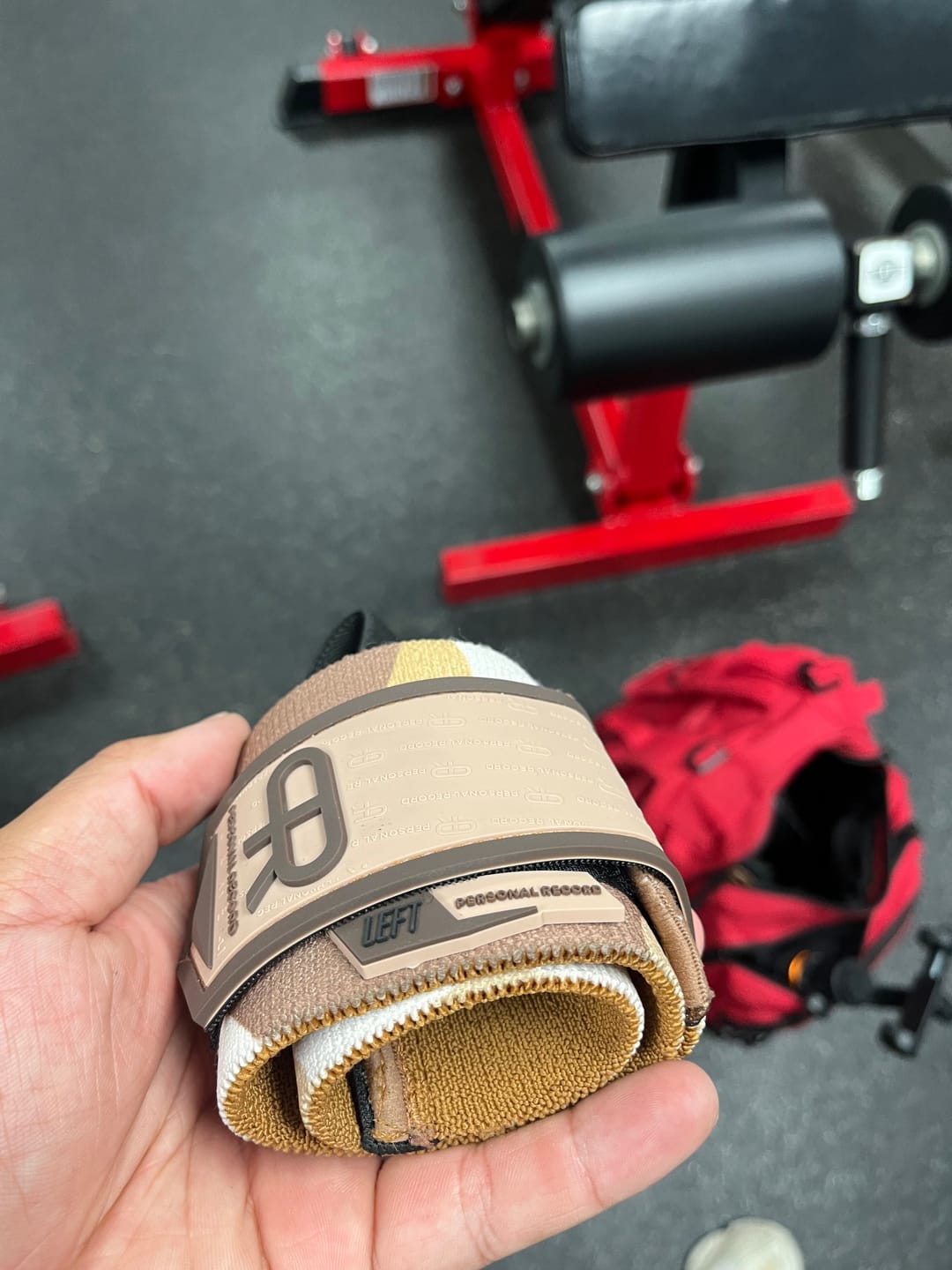 Customer photo review of Wrist Wraps - Sand Camo
