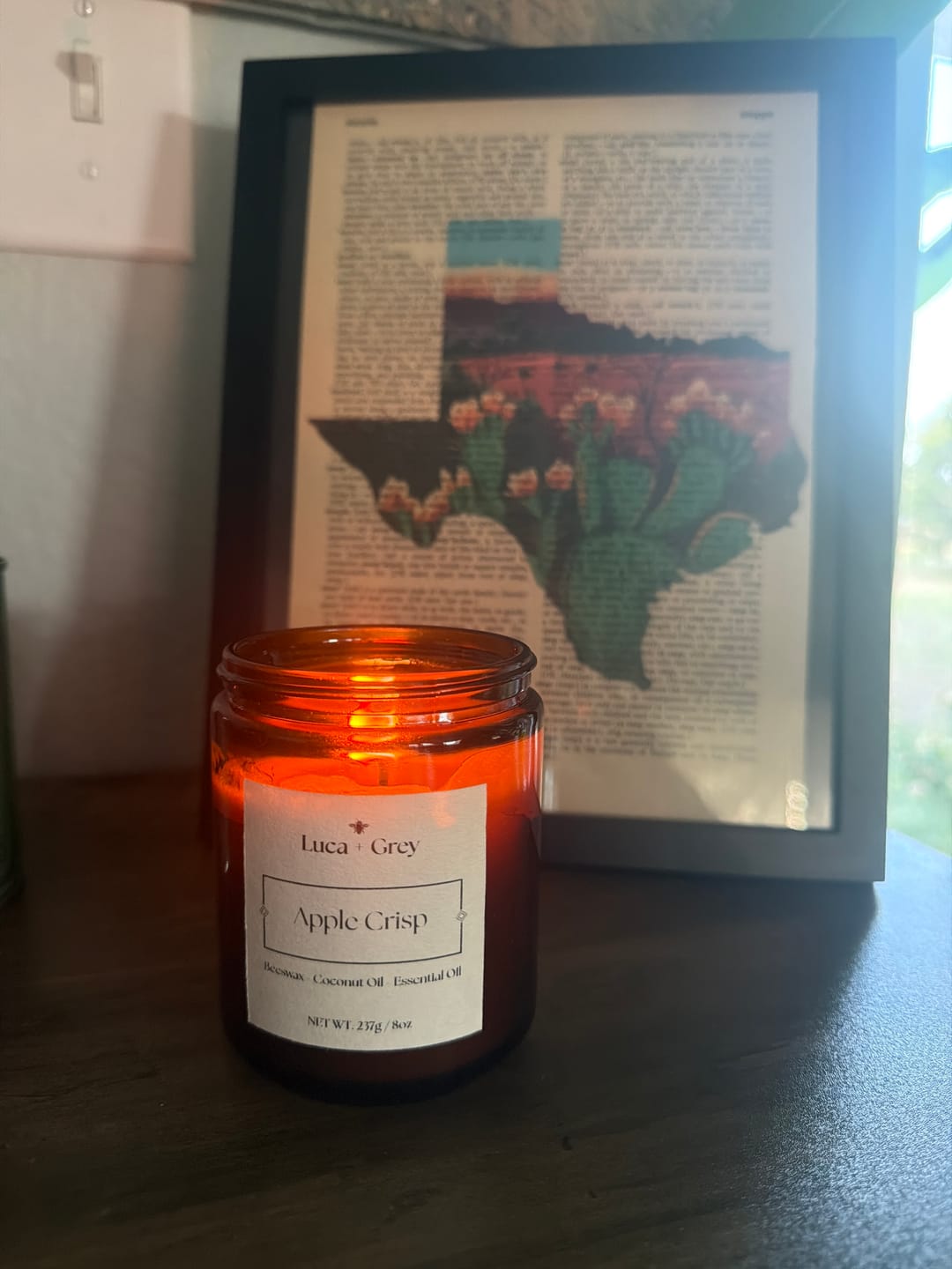 Customer photo review of Fall Beeswax Candle Collection