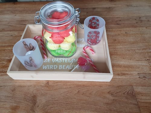 Customer photo review of 170ml (6oz) Theelichthouder Frosted voor sublimatie ( Waxinelicht)