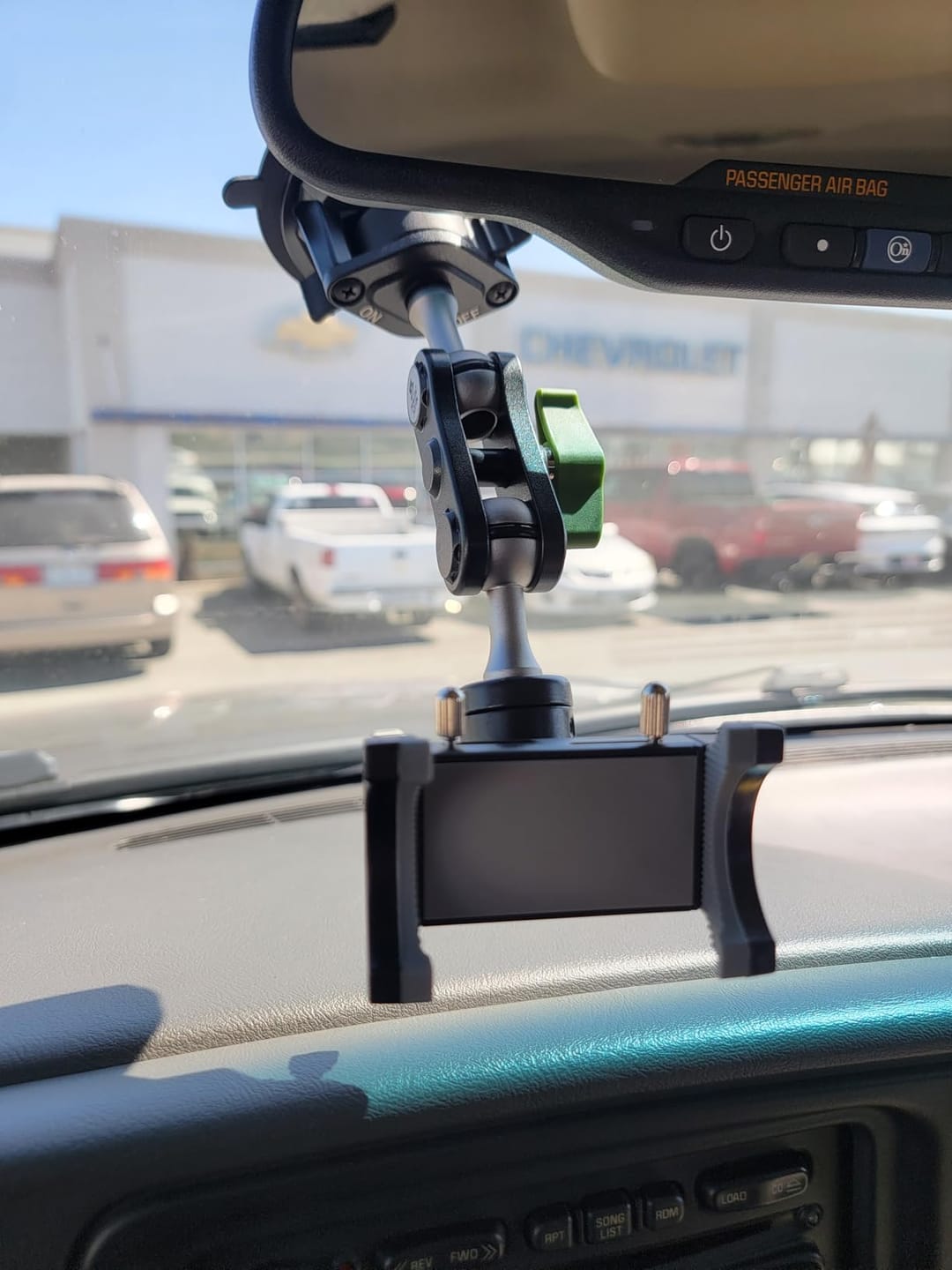 Customer photo review of Super Durable Metal Phone Holder