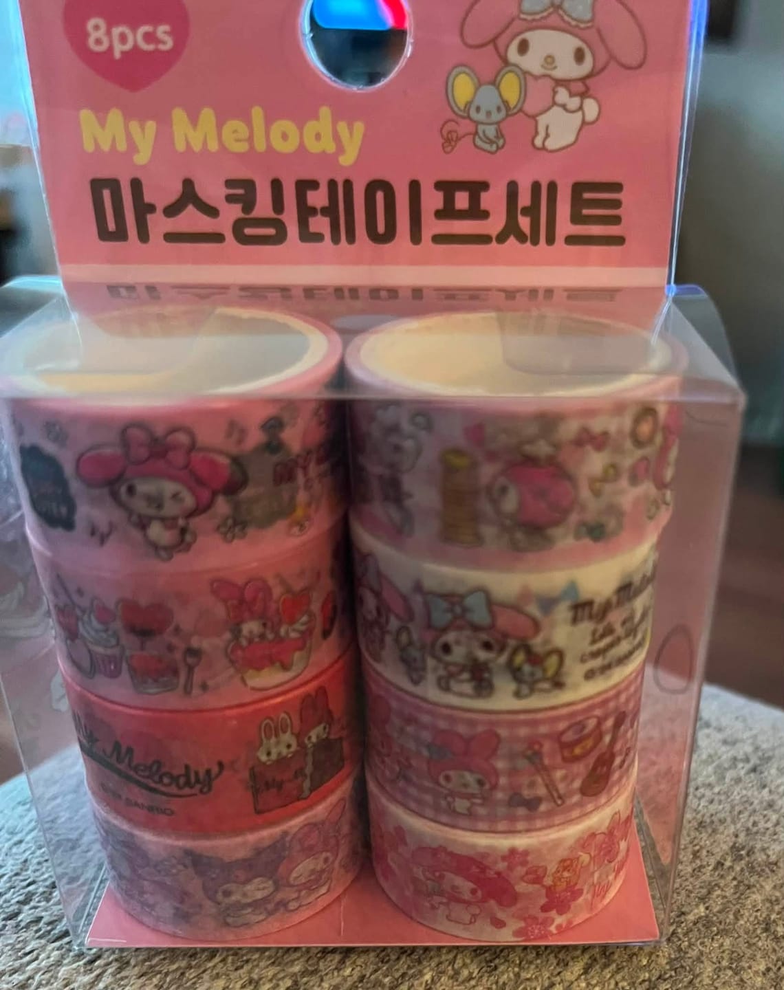 Customer photo review of Sanrio My Melody Washi Tape Set of 8