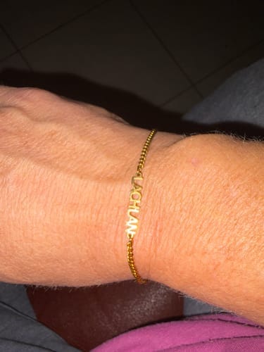 Customer photo review of Custom Name Bracelet