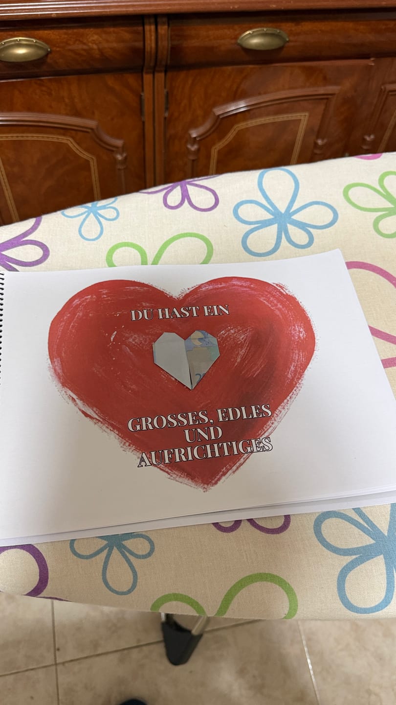 Customer photo review of "Zum Geburtstag" Erinnerungsalbum zum Ausdrucken
