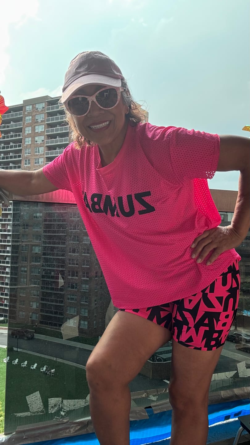 Customer photo review of Ultrabright Mesh Boxy Top