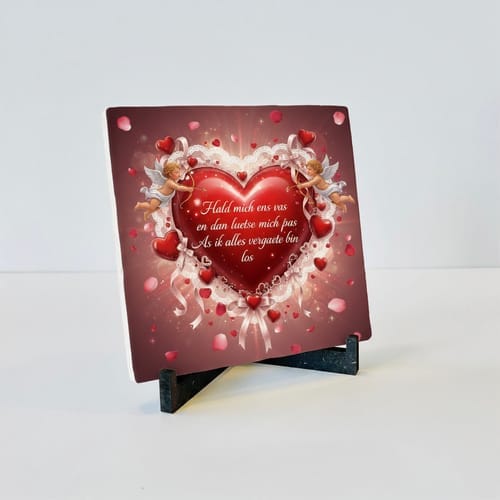 Customer photo review of Sublimatie tegel 15x15 cm wit glans – keramiek A+ kwaliteit