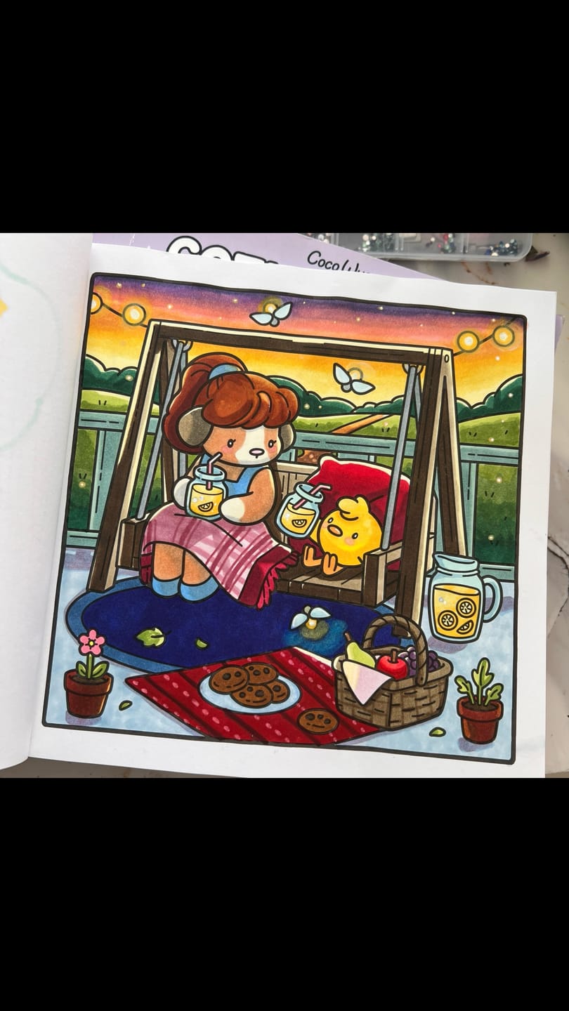 Customer photo review of Ohuhu Honolulu 104 Colors Dual Tips Alcohol Art Markers (New Color Codes)