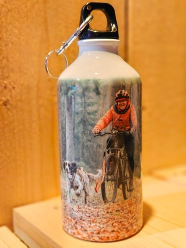 Customer photo review of Sublimatie Waterfles 500ml – Personaliseerbare Aluminium Bidon