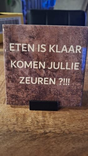 Customer photo review of Zwarte Tegelhouder Display voor grote Sublimatie Tegels 15 x 15 cm