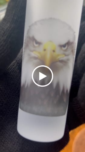 Customer photo review of 90ml (3oz) Frosted Shotglaasje voor sublimatie