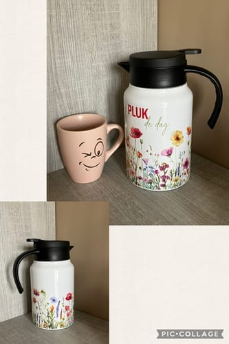 Customer photo review of RVS Koffiekan / Theekan 1500ml voor Sublimatie – Dubbelwandig & Hittebestendig | Perfect voor Personalisatie