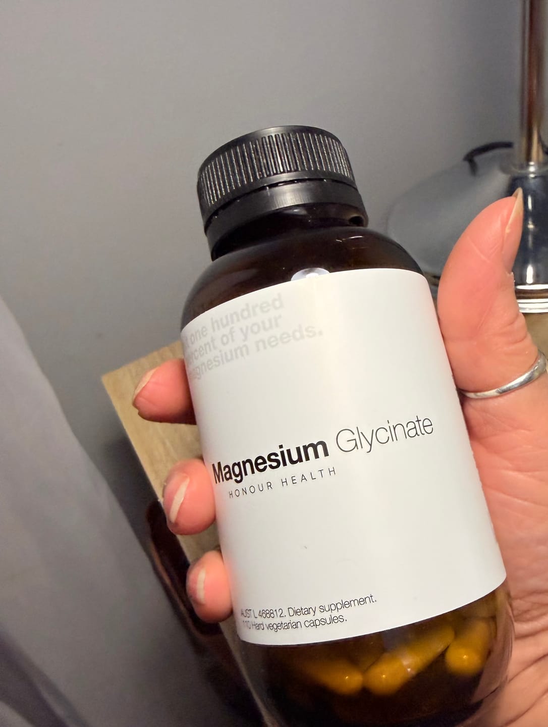 Customer photo review of Magnesium Glycinate (Pure & Unbuffered) - 110 Capsules
