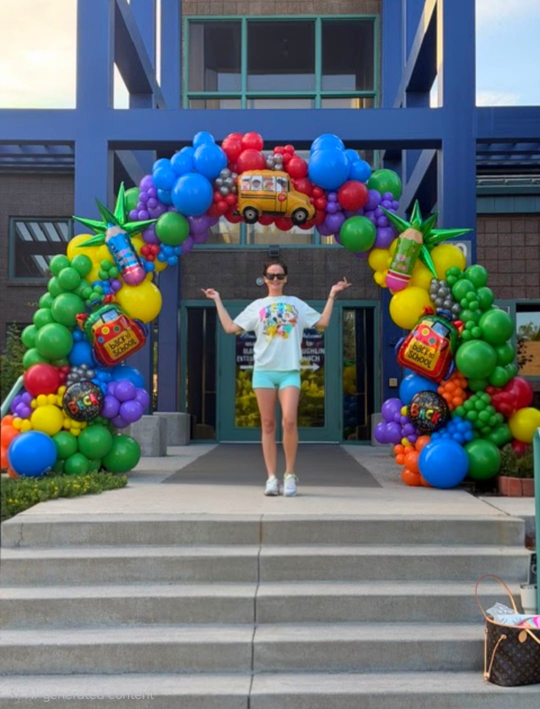 Customer photo review of 10x8ft Aluminum Alloy Tube Arch Balloon Flower Stand For Wedding Birthday Baby Shower
