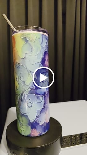Customer photo review of RVS Tumbler 600ml (20oz) – Witte Sublimatiebeker met Deksel
