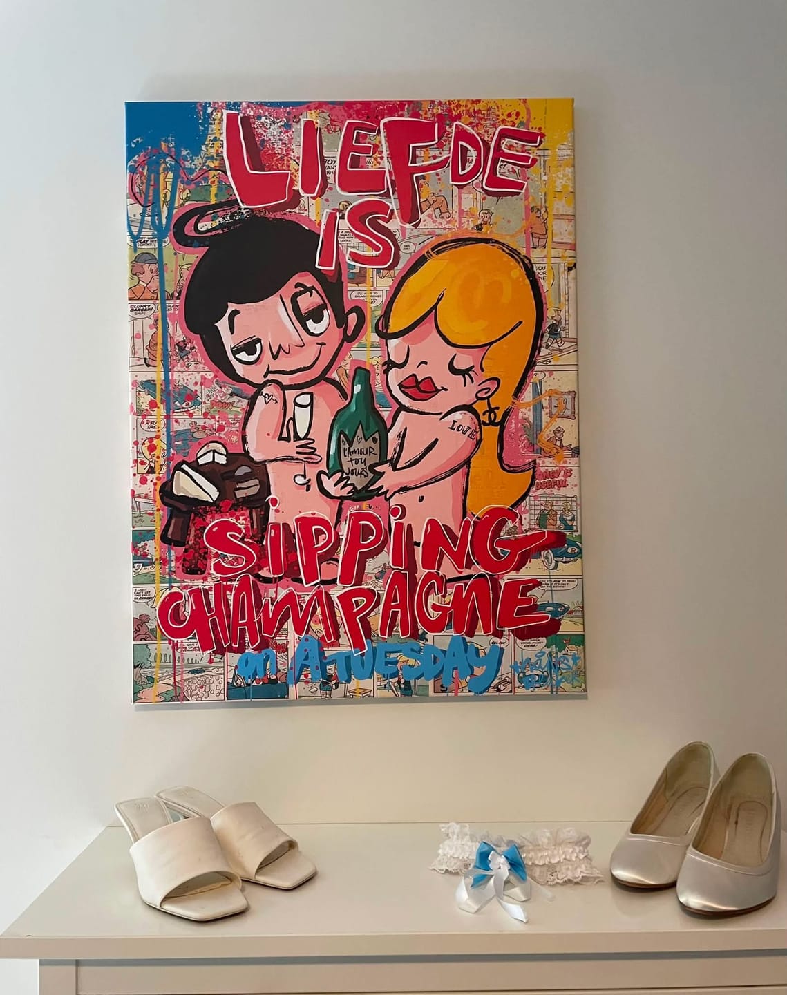 Customer photo review of Love is sipping champagne