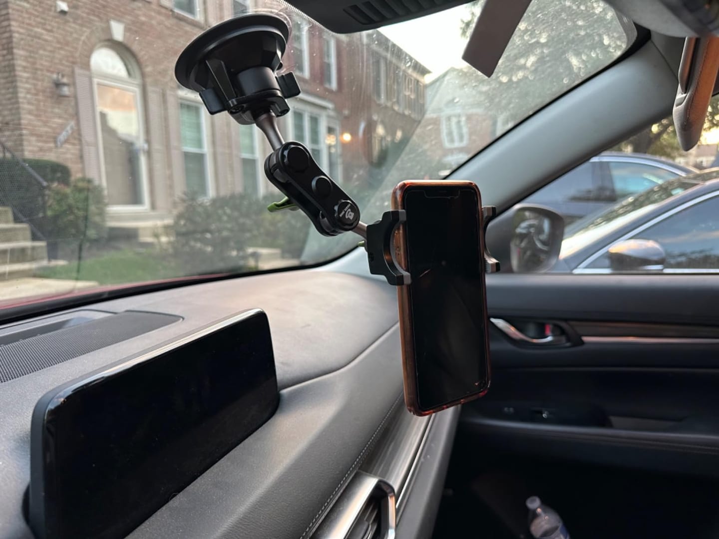 Customer photo review of Super Durable Metal Phone Holder