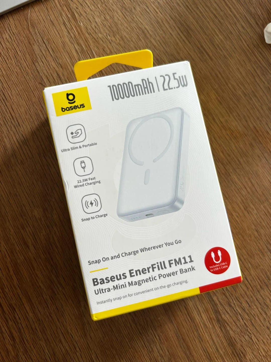 Customer photo review of Power Bank Magnetico 10000mAh con Ricarica Wireless 22,5W