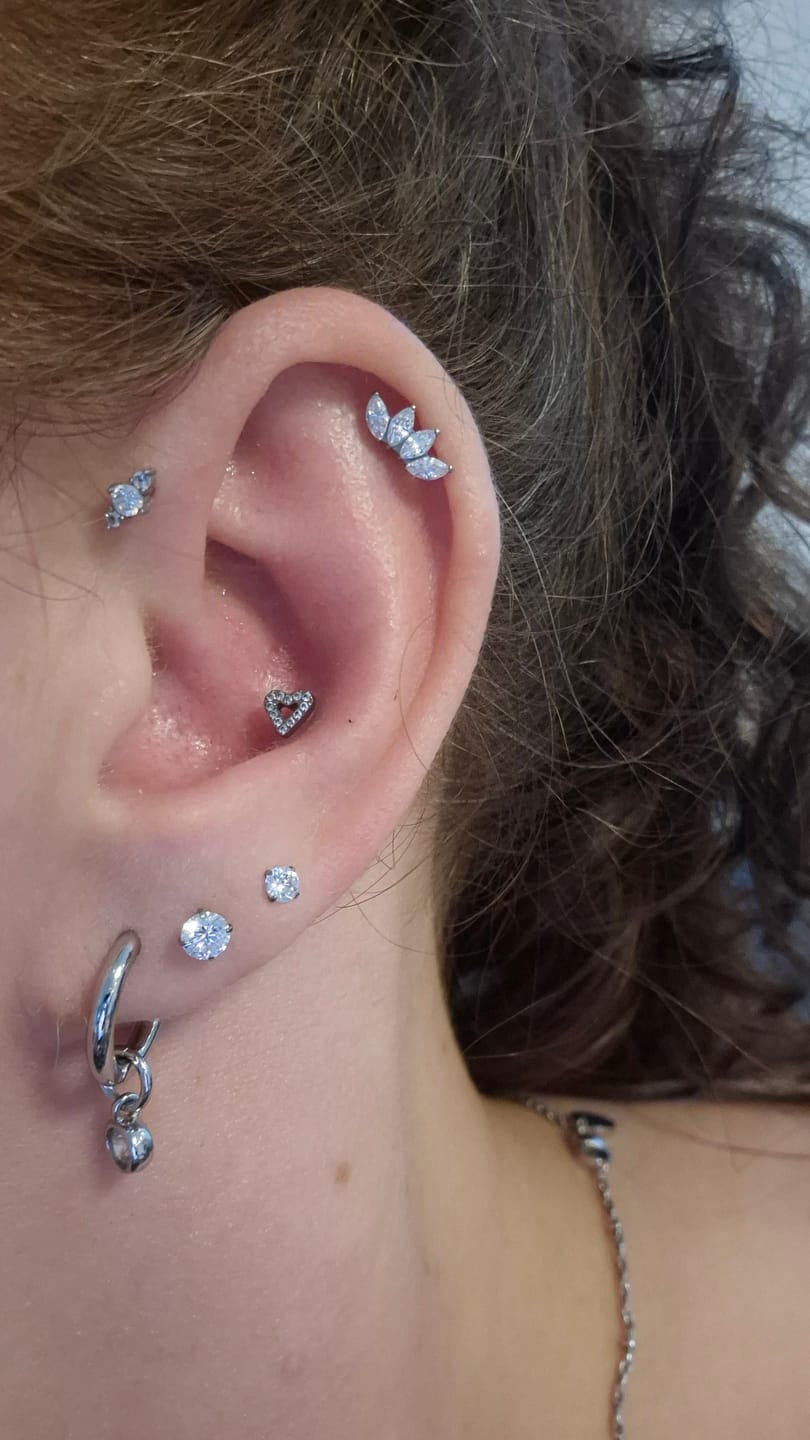 Customer photo review of Heart Piercing | Titan