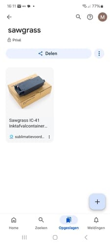 Customer photo review of Sawgrass IC-41 Inktafvalcontainer voor Sawgrass Printer / Sawgrass Waste Ink Collector (opvangbak)