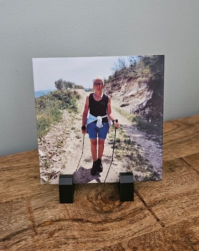 Customer photo review of Sublimatie Keramische Tegel 10.8 x 10.8cm Wit Mat voor sublimatie - Keramiek