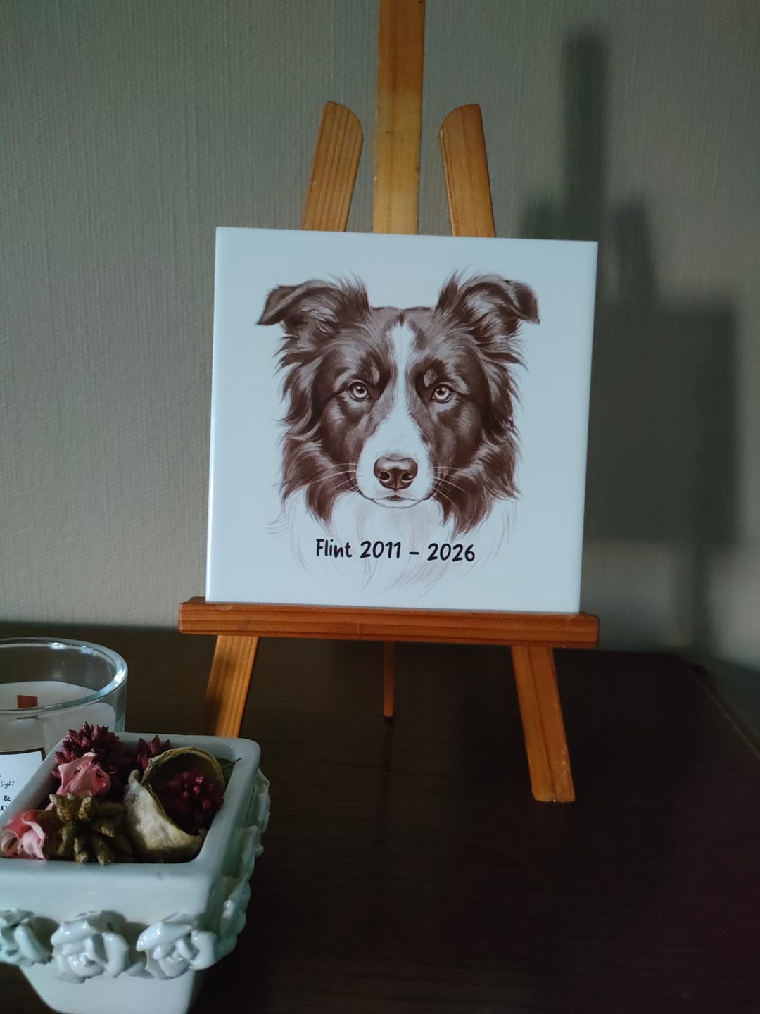 Customer photo review of Sepia Vintage Portret Tegeltje
