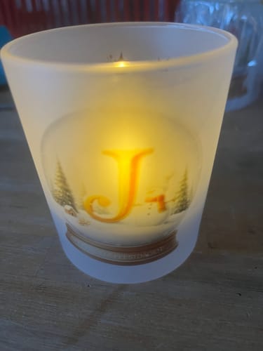 Customer photo review of 170ml (6oz) Theelichthouder Frosted voor sublimatie ( Waxinelicht)