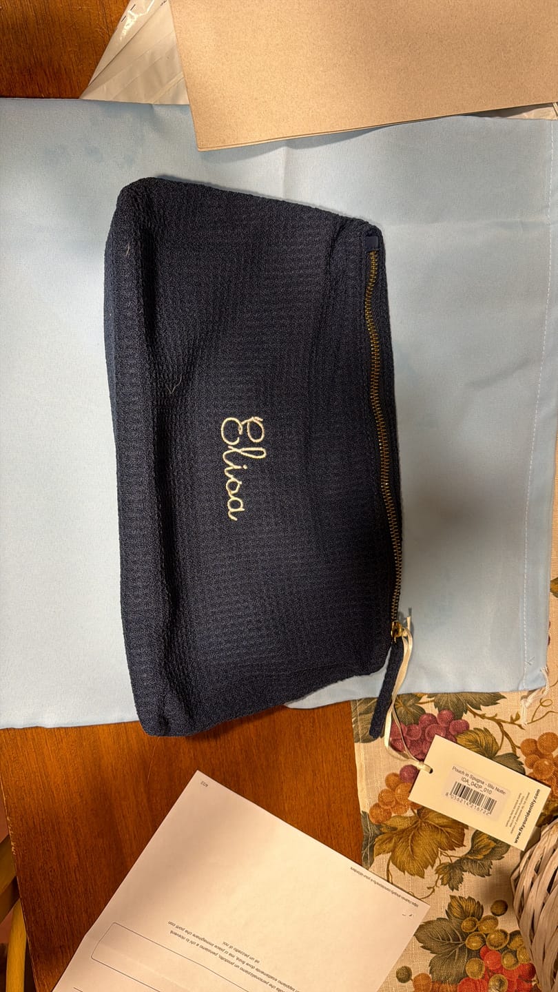 Customer photo review of Pouch in Spugna - Blu Mare