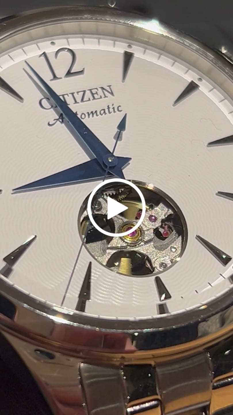 Customer video review of Reloj Citizen Automatic NH9131-73A Skeleton 40mm JDM