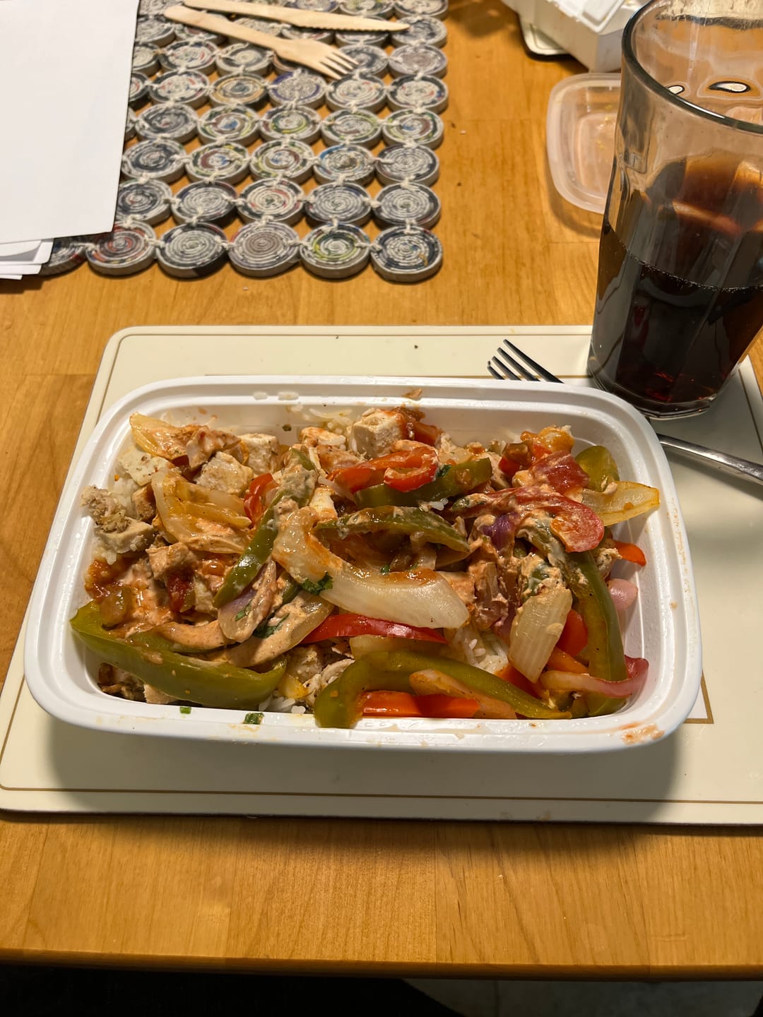 Customer photo review of Chicken fajitas