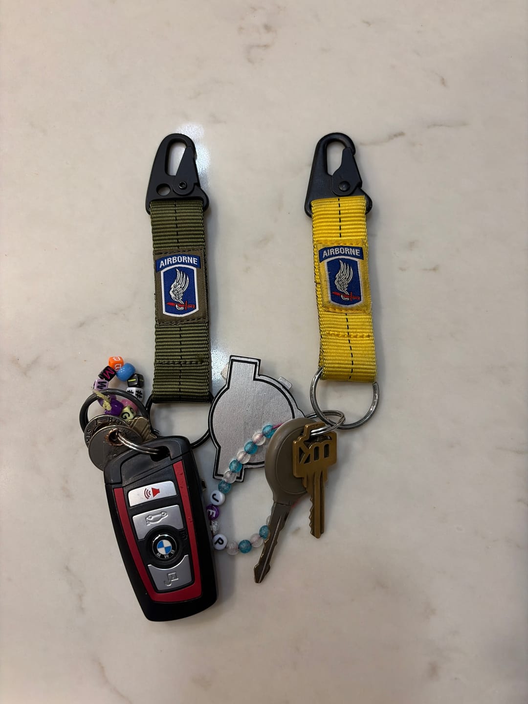 Customer photo review of 2-Below-Bite Static Line Lanyard Keychain (All)