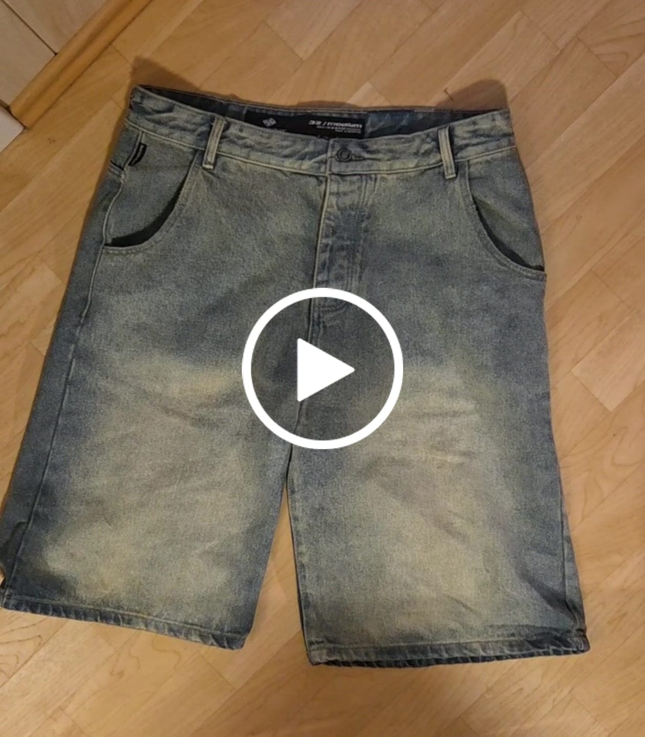 Customer video review of Star Denim Jorts "Sahara Sky"