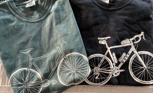 Customer photo review of Custom Bike Tee