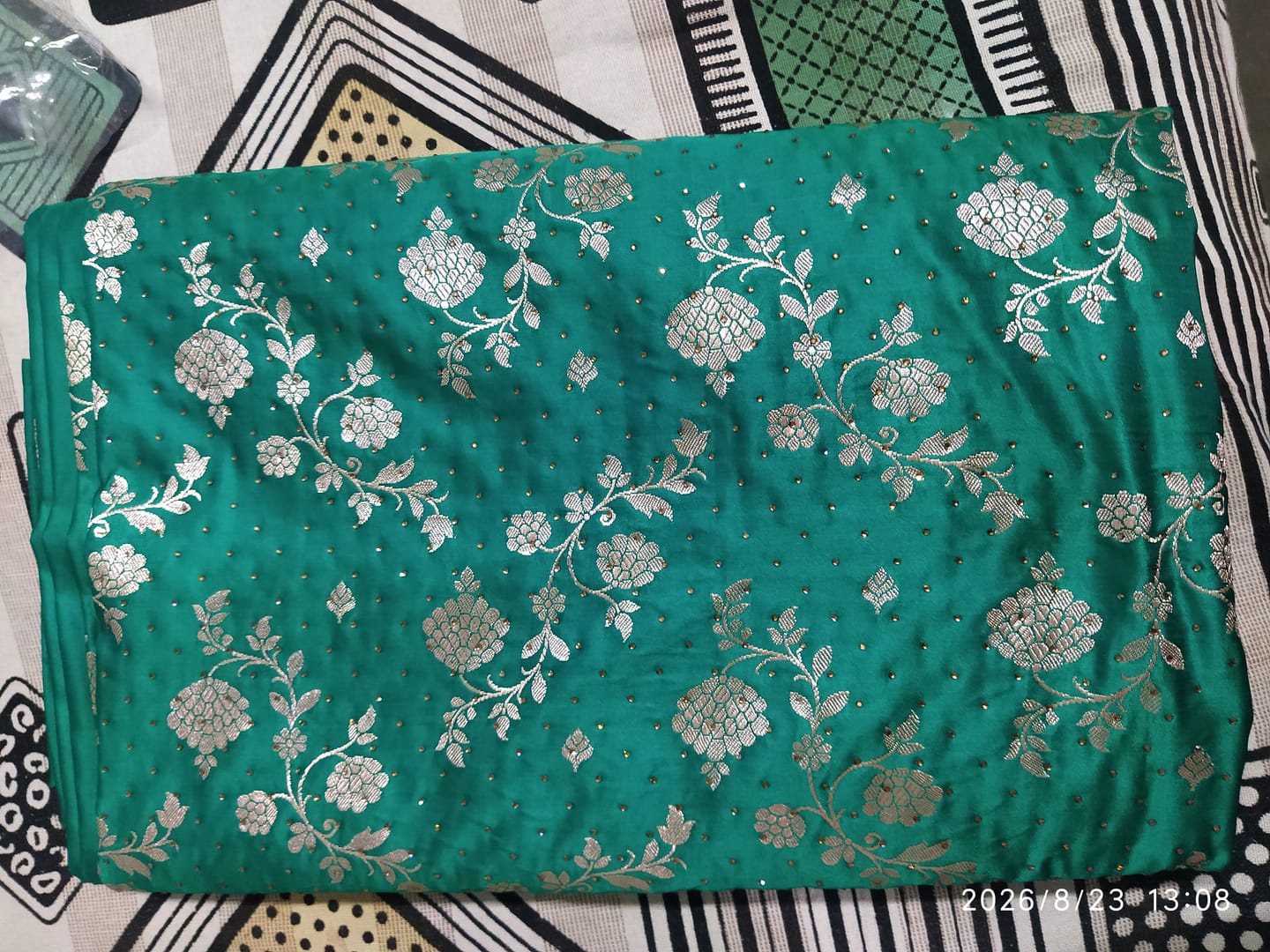 Customer photo review of Stone Work Normal (Add-on) For Saree