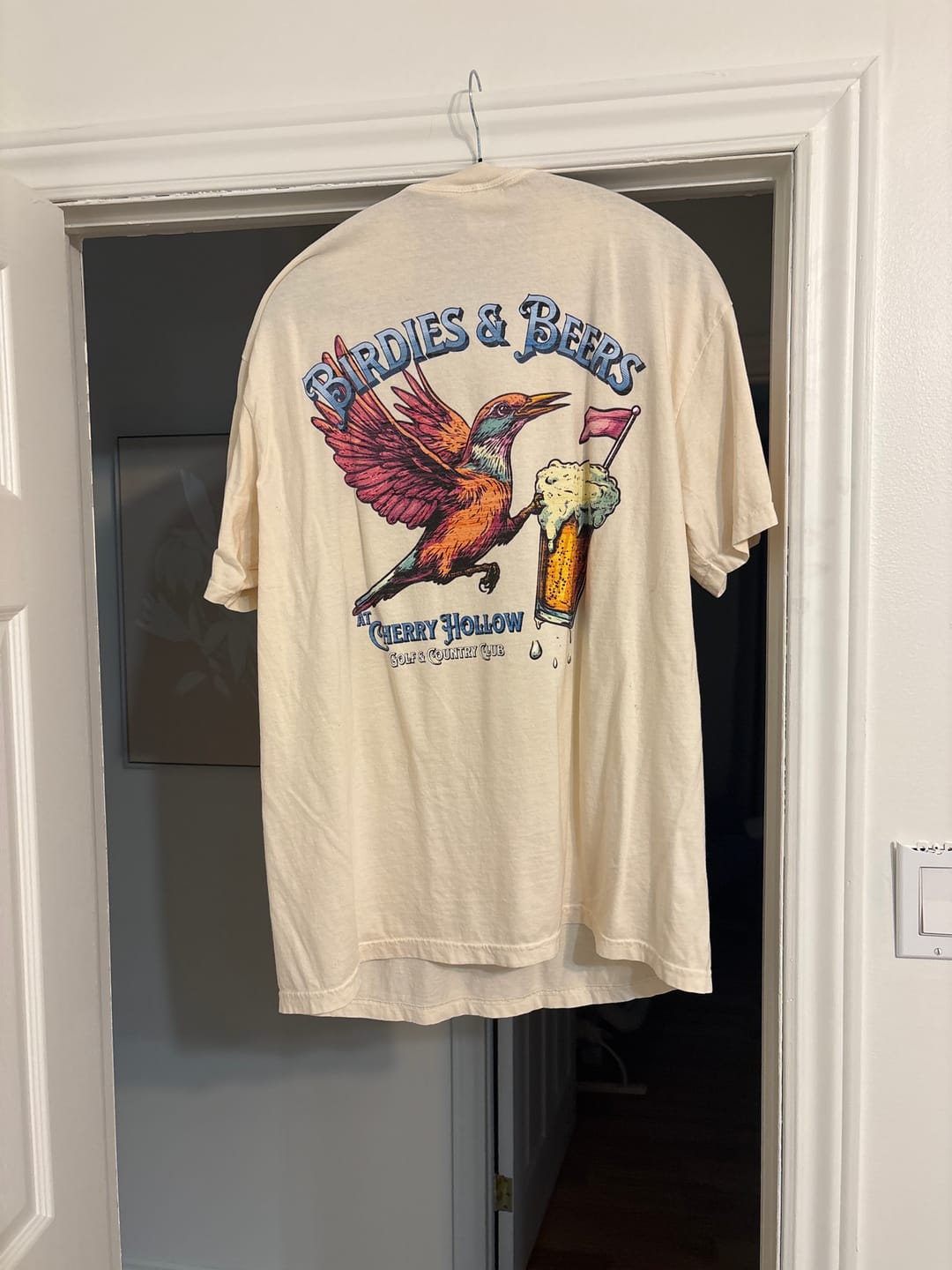 Customer photo review of Birdies & Beers T-Shirt