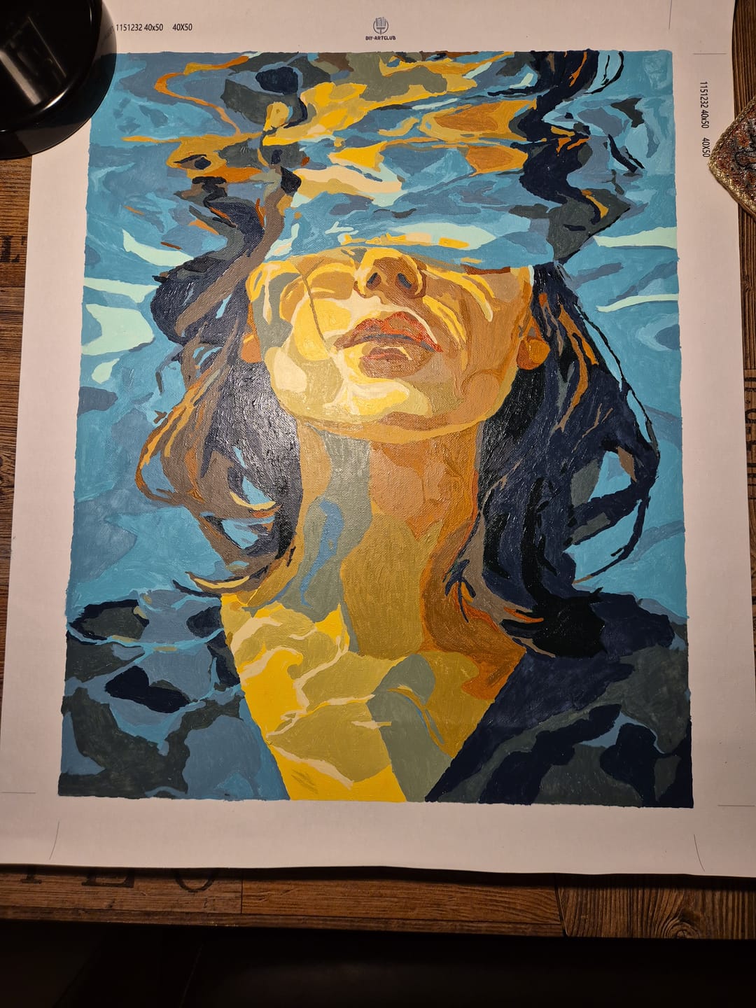 Customer photo review of Mermaid Cove | Paint by Number