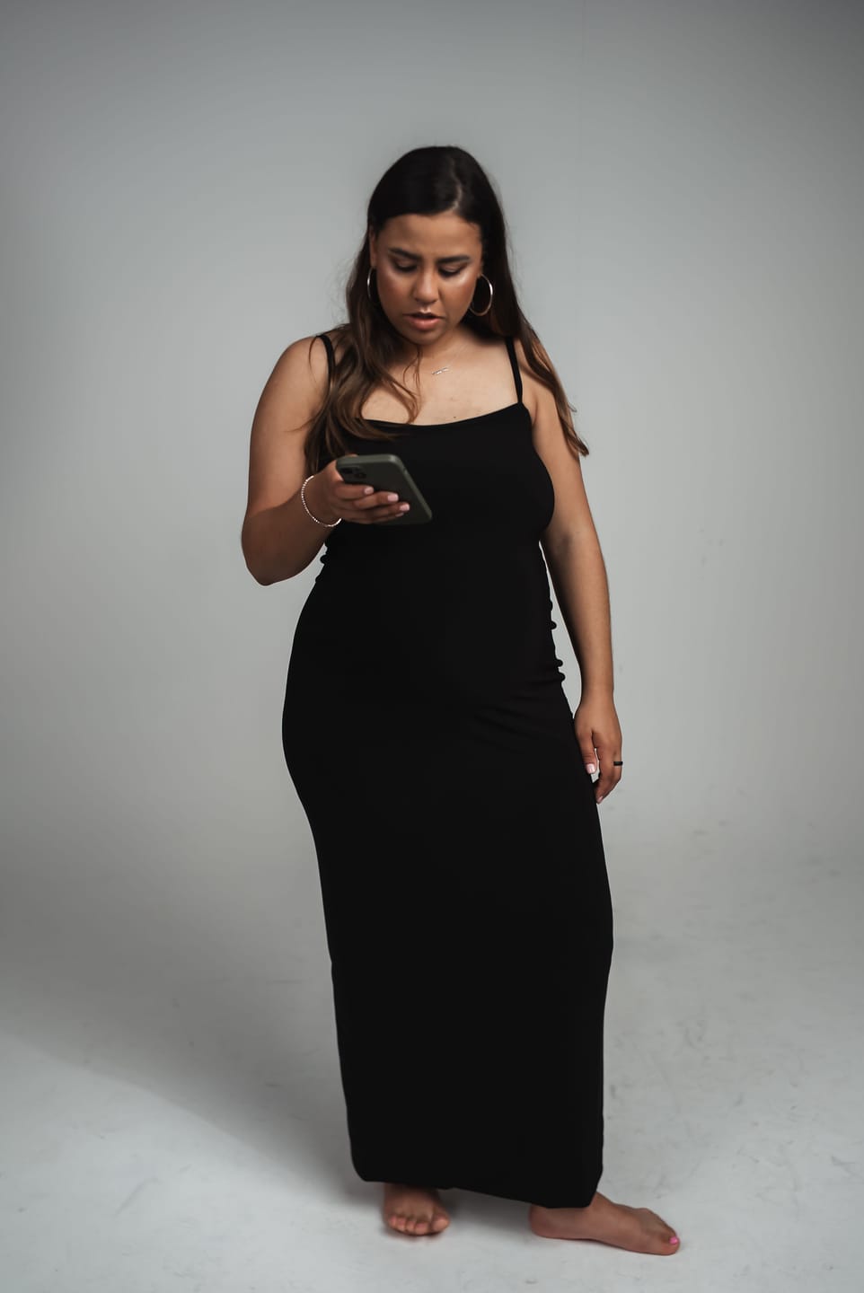 Customer photo review of Black Sculpted Dress