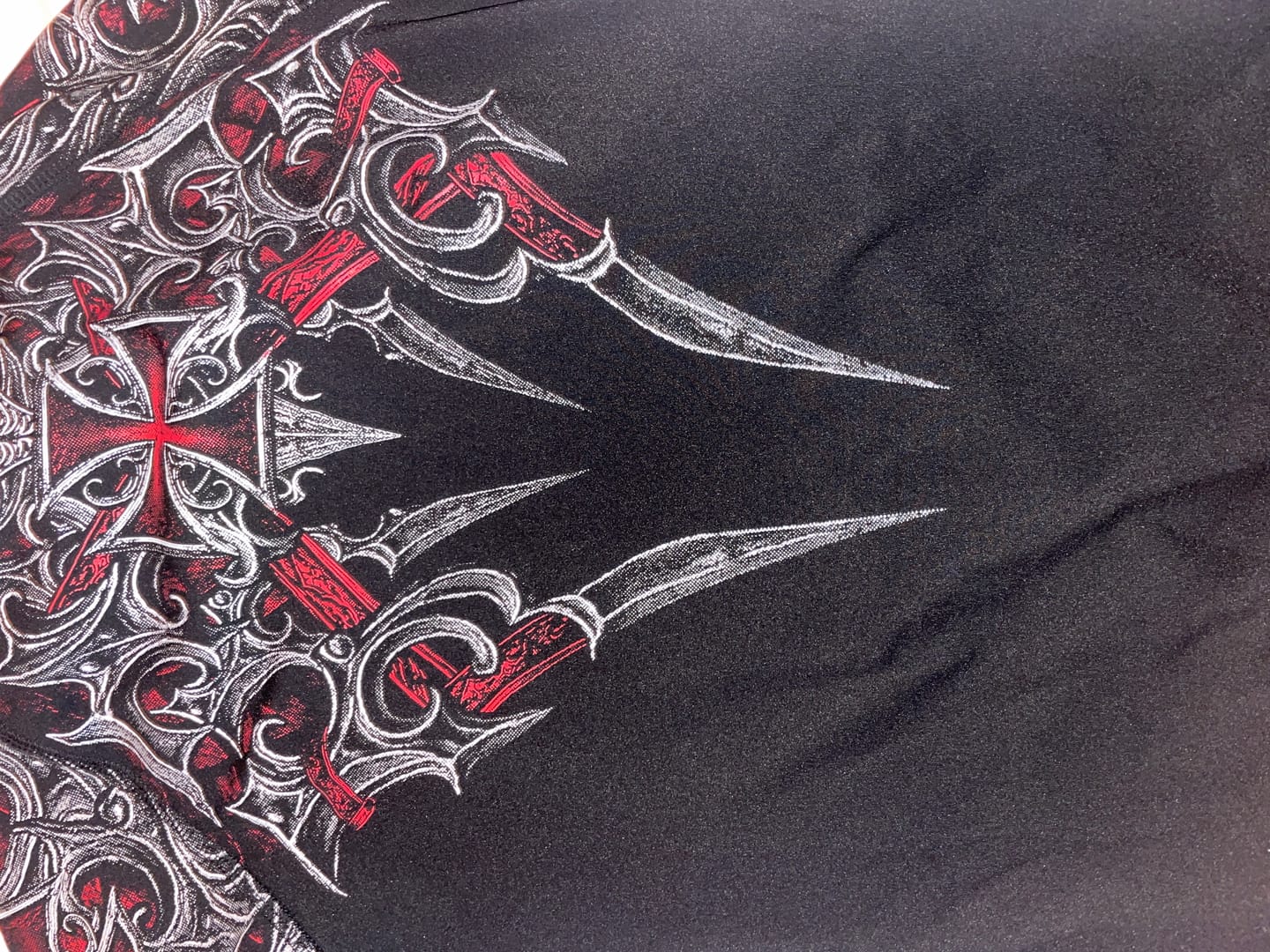Customer photo review of Void Tech™ Armored Short Sleeve Compression [BLOOD METAL]