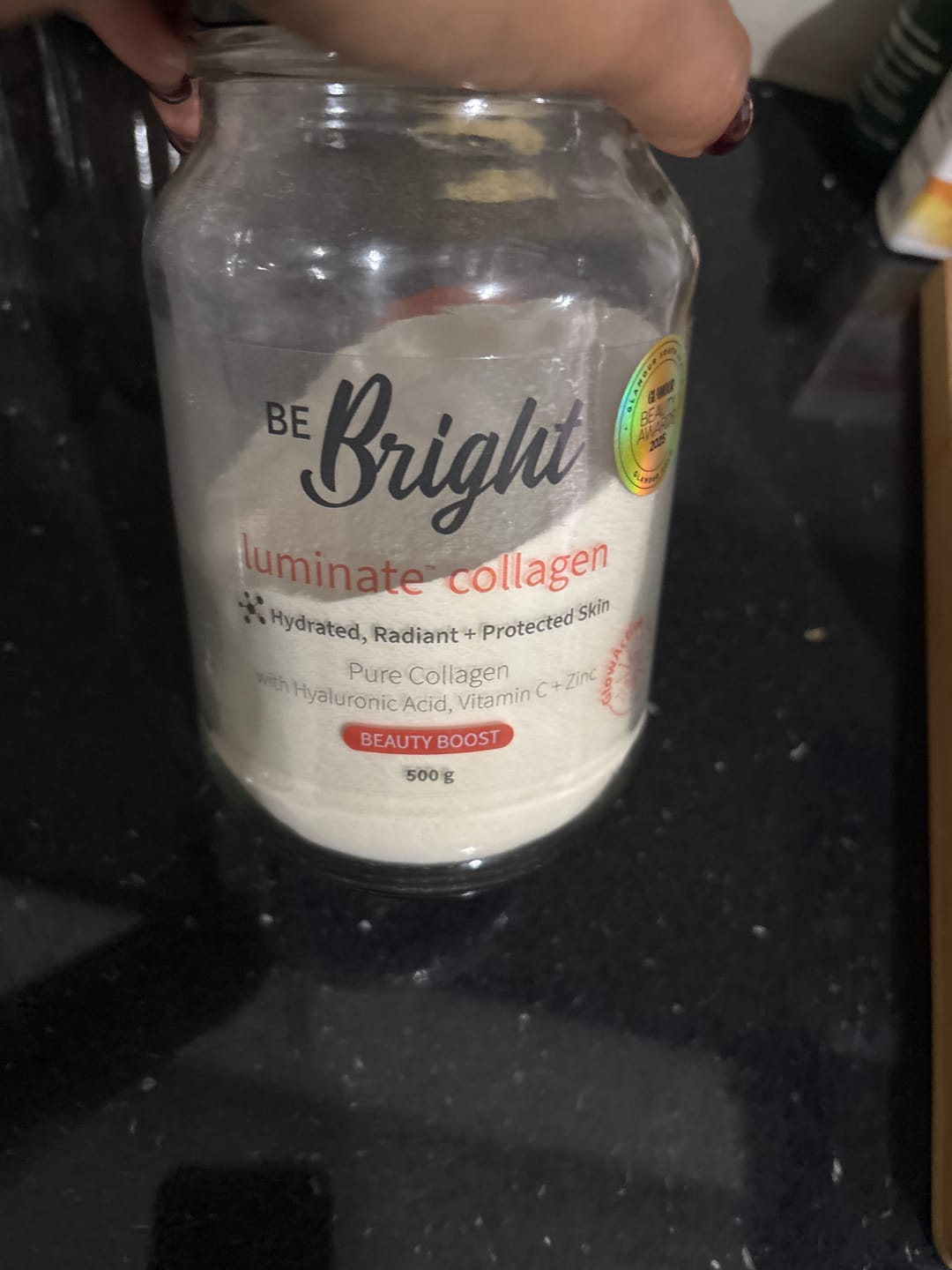 Customer photo review of LUMINATE 500g JAR