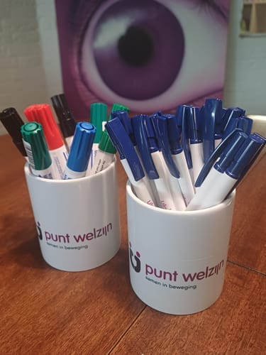 Customer photo review of Keramische Pennenbak Wit – Voor Sublimatie