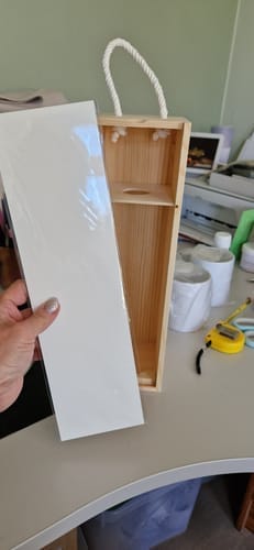 Customer photo review of Houten Wijnkist voor sublimatie